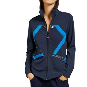 Lululemon Origami In Stride Jacket Black Full Zip Stretch Women 6 Running